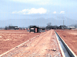 １９６９年４月長野工場予定地前の道路